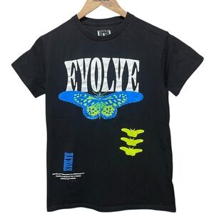 Evolve Butterfly graphic evolution positivity uplifting streetwear nature Shirt